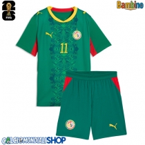 Maglie da calcio Senegal Nicolas Jackson #11 Seconda Maglia Bambino Mondiali 2026  Manica Corta (+ Pantaloni corti)